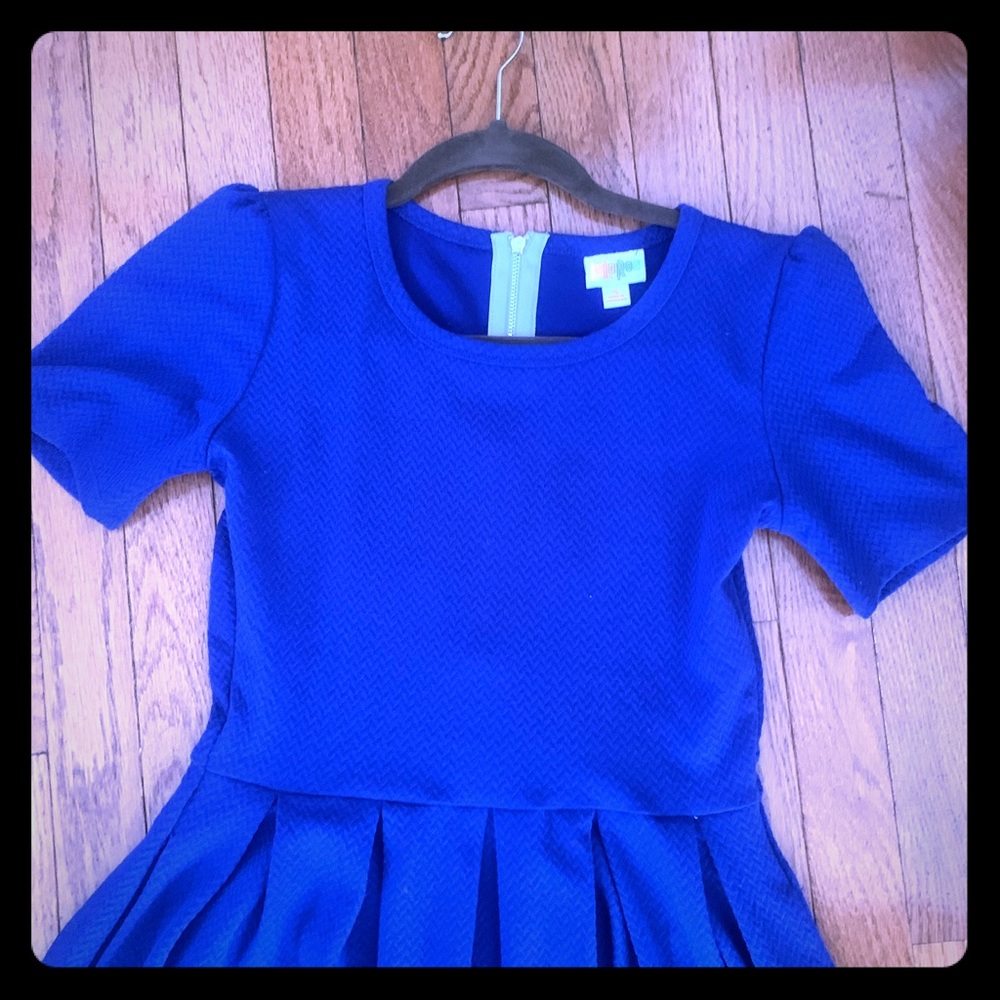 Blue dress, size small, lu la roe